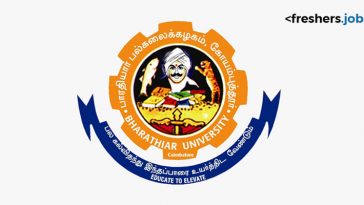 Bharathiar University Recruitment