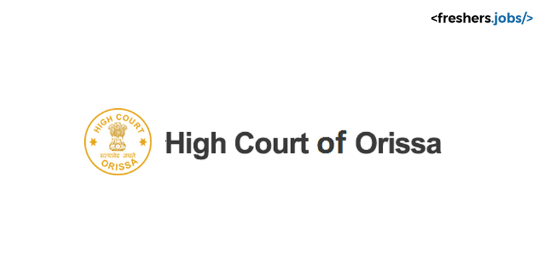 Orissa High Court Recruitment 