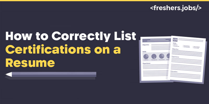 How to Perfectly List Certifications on a Resume