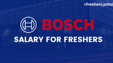 Bosch salary for freshers
