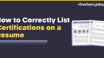How to Perfectly List Certifications on a Resume